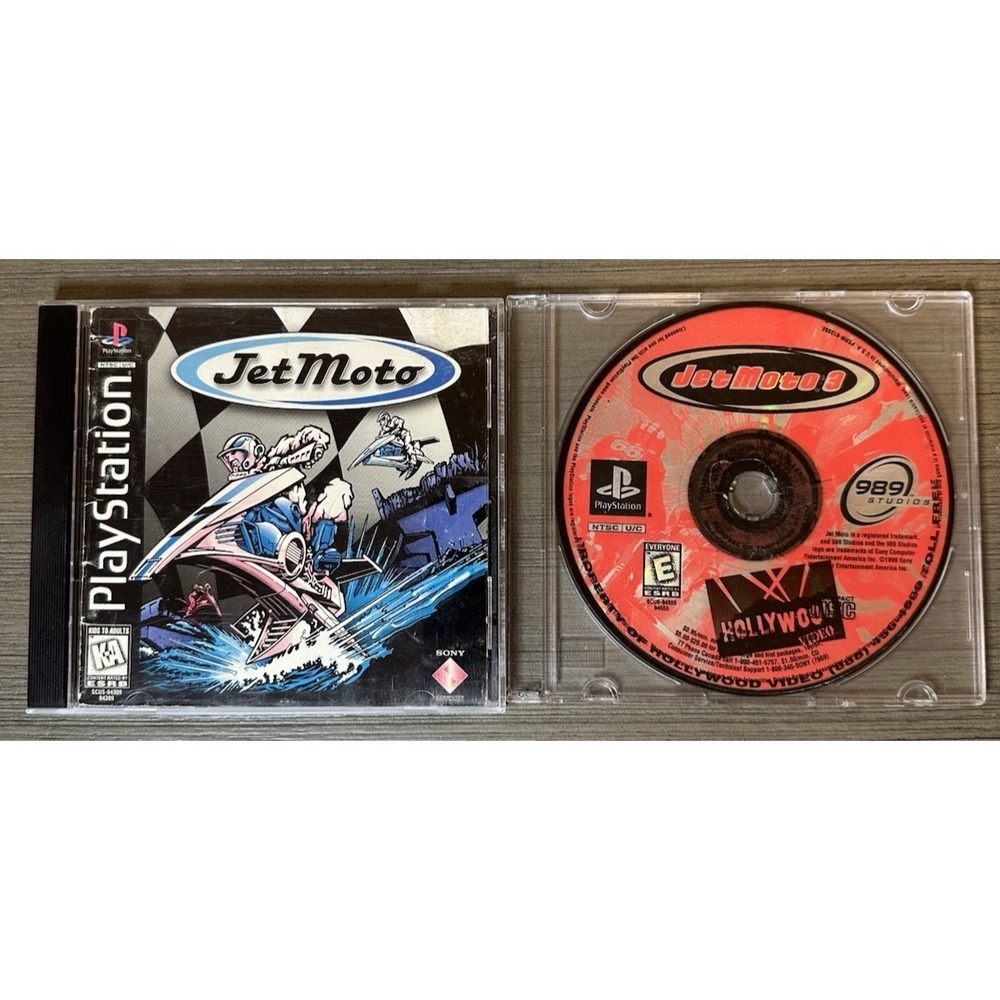PS1‎ Jet Moto Lot - Jet Moto CIB, Jet Moto 3 (Disc Only) Hollywood Video Rental